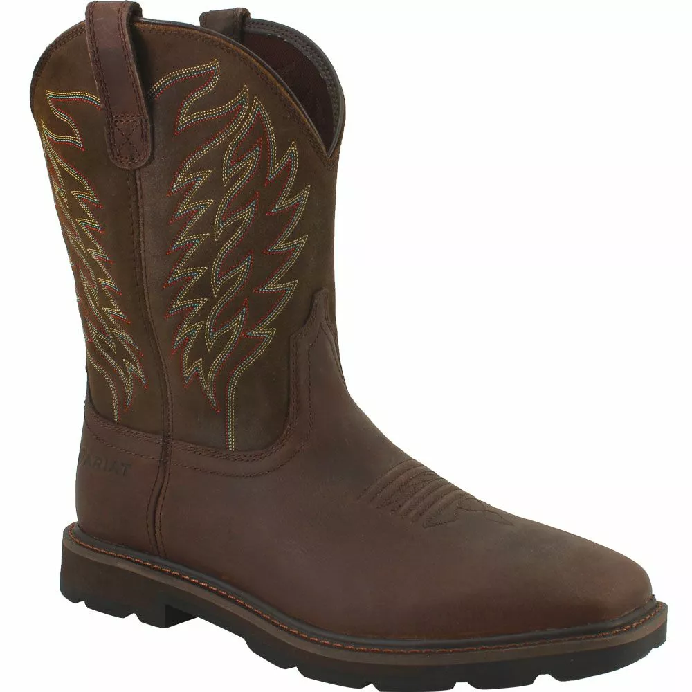 Ariat Boots Ariat Groundbreaker Sq Toe Non-Safety Toe Work Boots - Mens 4 Ariat Boots Ariat Groundbreaker Sq Toe Non-Safety Toe Work Boots - Mens - Image 2