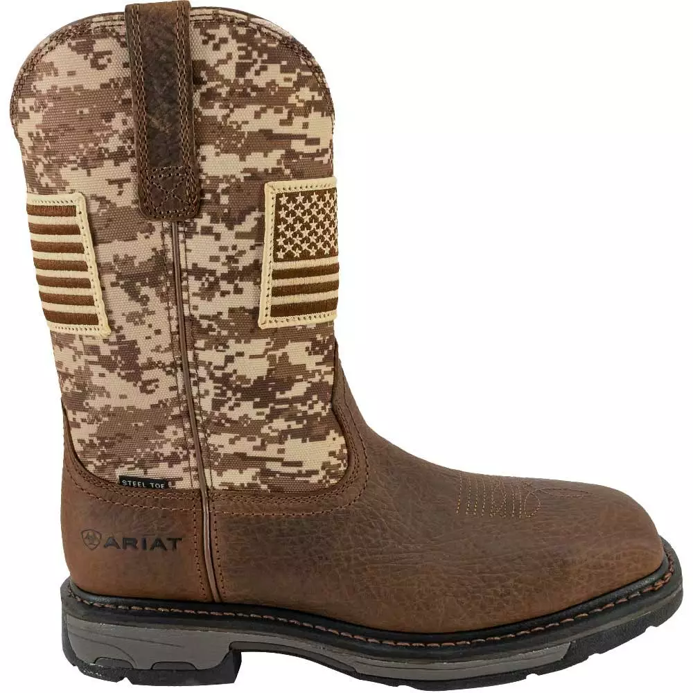 Ariat Boots Ariat WorkHog Patriot Safety Toe Work Boots - Mens 3 Ariat Boots Ariat WorkHog Patriot Safety Toe Work Boots - Mens