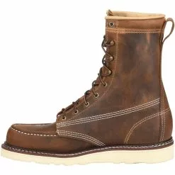 Carolina Boots Carolina AMP USA 8" Moc CA8012 Mens Non-Safety Toe Work Boots -MENS WORK AND SAFETY Sales Store CR CA8012 DBR3