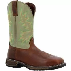 Durango Boots Durango 11" Wstrn Safety Toe Work Boots - Mens -MENS WORK AND SAFETY Sales Store DG DDB0427 BRN1