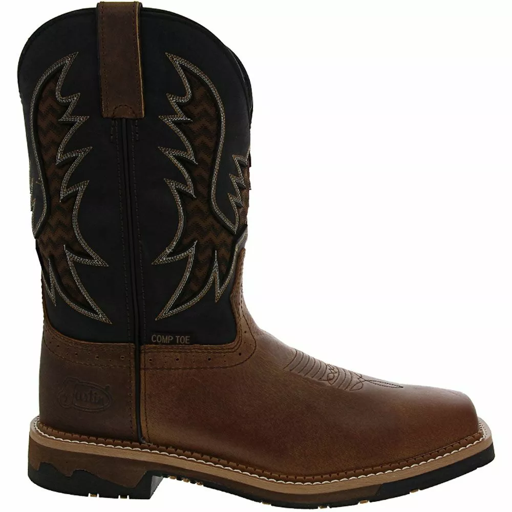 Justin Boots Justin Bolt Nano Mens Composite Toe Work Boots 3 Justin Boots Justin Bolt Nano Mens Composite Toe Work Boots