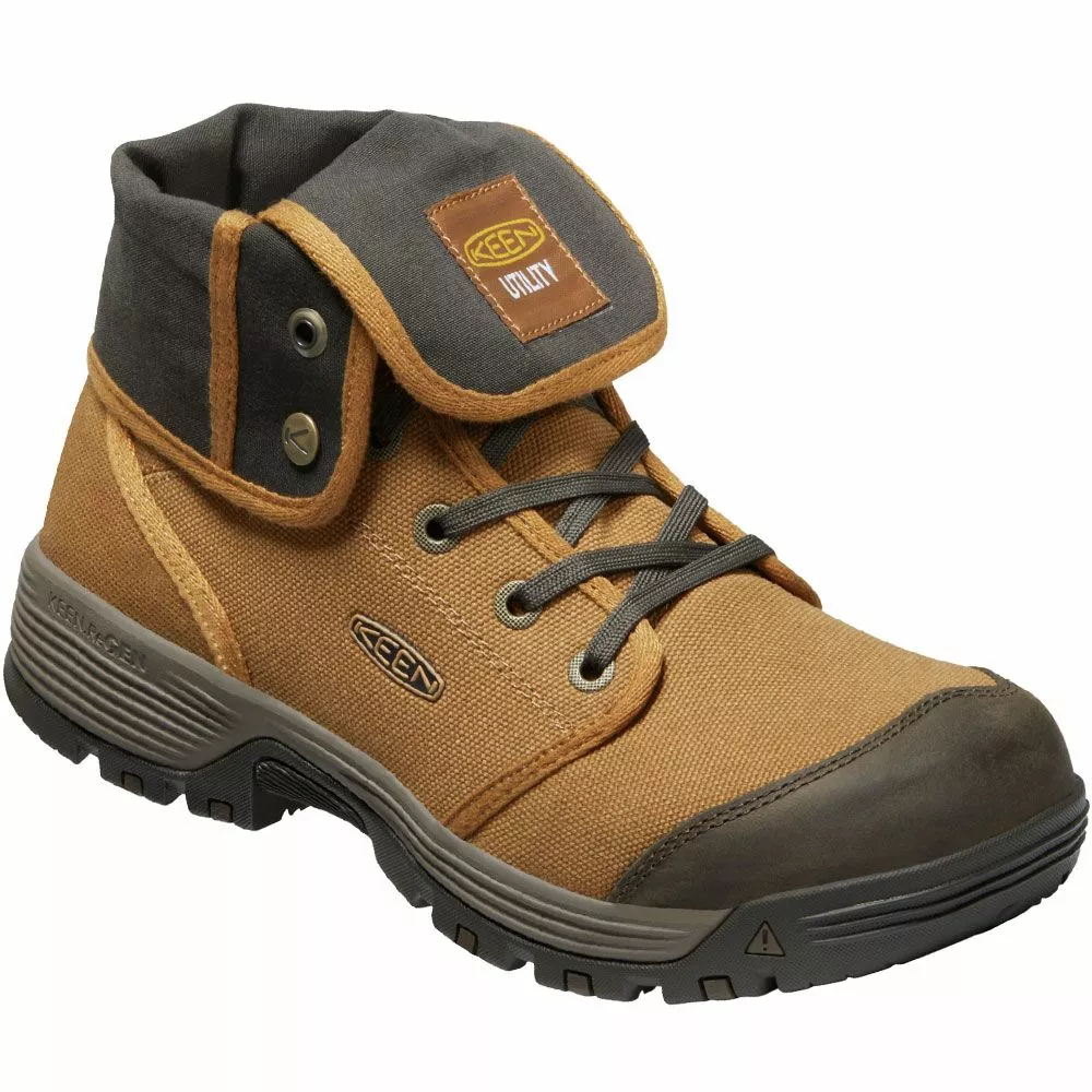 KEEN Utility Boots KEEN Utility Roswell Mid Brown Mens Non-Safety Toe Work Boots 4 KEEN Utility Boots KEEN Utility Roswell Mid Brown Mens Non-Safety Toe Work Boots - Image 2
