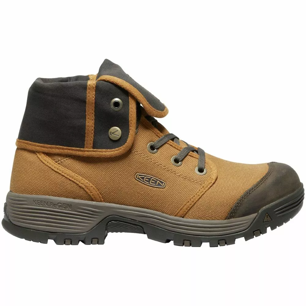 KEEN Utility Boots KEEN Utility Roswell Mid Brown Mens Non-Safety Toe Work Boots 3 KEEN Utility Boots KEEN Utility Roswell Mid Brown Mens Non-Safety Toe Work Boots