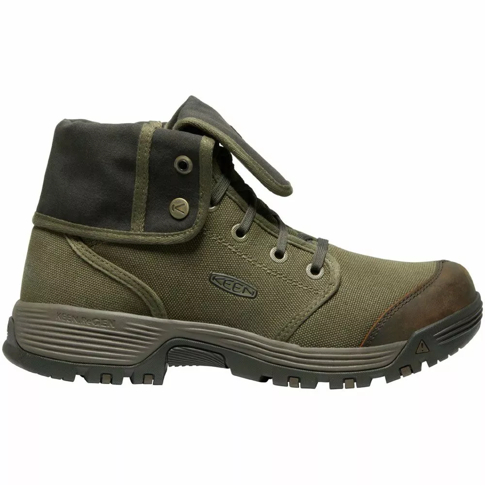 KEEN Utility Boots KEEN Utility Roswell Mid Olive Mens Non-Safety Toe Work Boots 3 KEEN Utility Boots KEEN Utility Roswell Mid Olive Mens Non-Safety Toe Work Boots