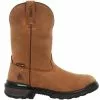 Rocky Boots Rocky Rams Horn RKW0395 Mens 11" WP Western Non-Safety Toe Work Boots 2 Rocky Boots Rocky Rams Horn RKW0395 Mens 11" WP Western Non-Safety Toe Work Boots -MENS WORK AND SAFETY Sales Store RC RKW0395 BRN2